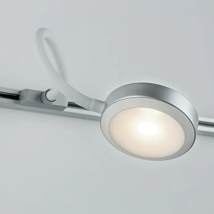 Paulmann URail LED-Leseleuchte Discus - 1-flammig, 5,5 W, Lichtfarbe: Warmweiß, Schwenkbar - Stimmungsaufnahme