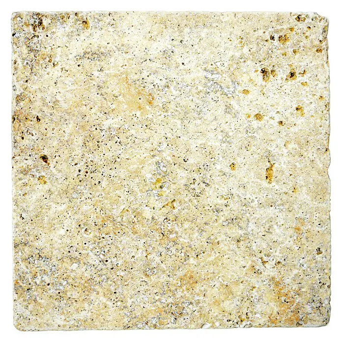 Antikmarmor Travertin - 30,5 x 30,5 cm, Gold, Matt - Ansicht von oben