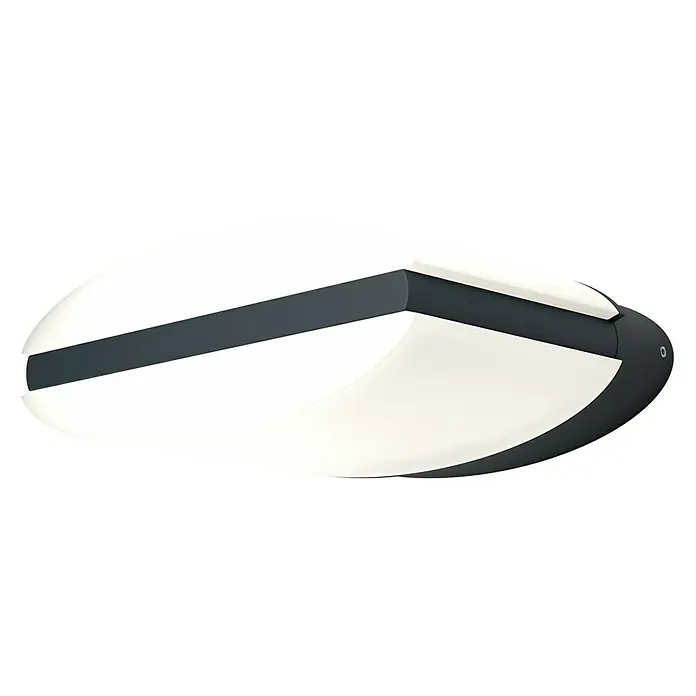 Ledvance LED-Außenwandleuchte Ellipse - 13 W, 16,1 x 18,6 x 7,5 cm, IP44 - Rechte Seitenansicht