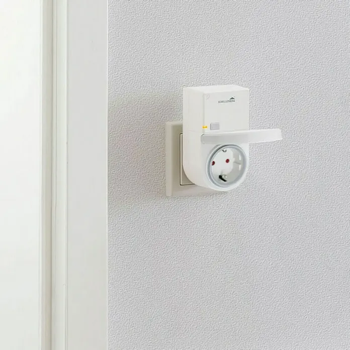 Schellenberg Smart Home Funksteckdose - Außen, Weiß - Vorderansicht