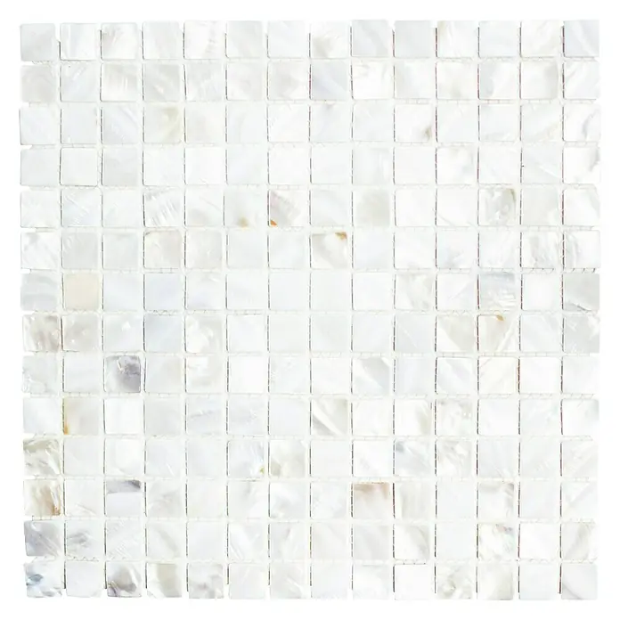 Mosaikfliese Quadrat Mix SM 201 - 30,5 x 30,5 cm, Perlmutt, Glänzend - Ansicht von oben