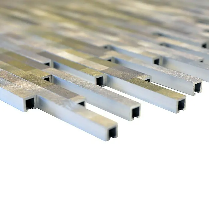 Mosaikfliese Verbund ALF L102L - 27,2 x 30,2 cm, Braun/Beige, Matt - Detailaufnahme