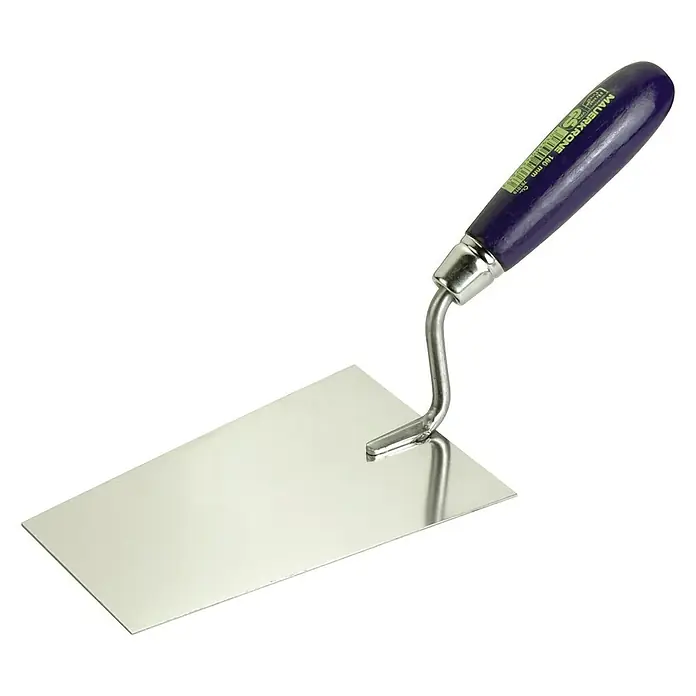 Paleta de albañilería - Largo: 18 cm, Material paleta: Acero inoxidable