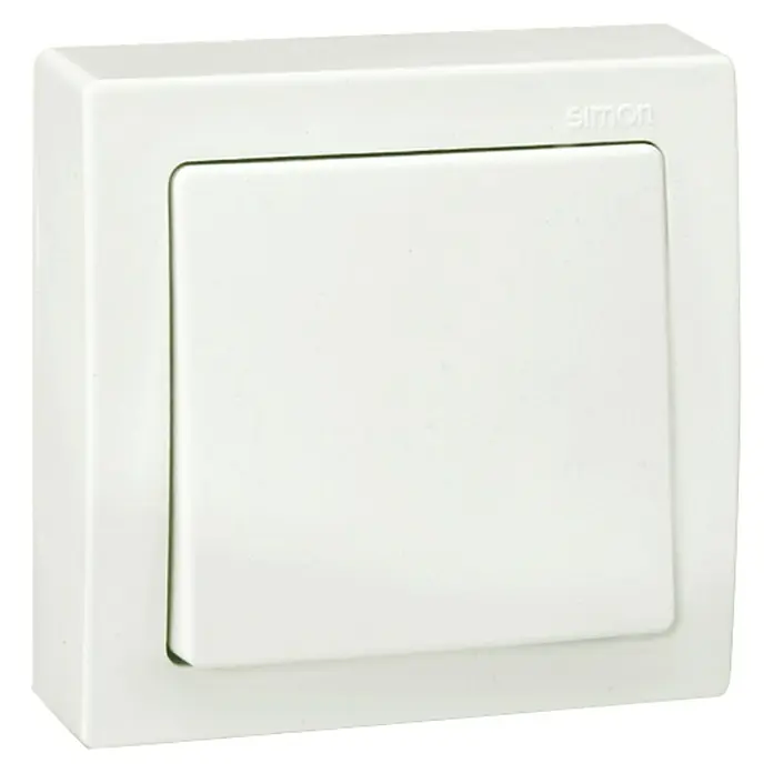 Simon Interruptor/Conmutador Serie 73 - Blanco, Metal