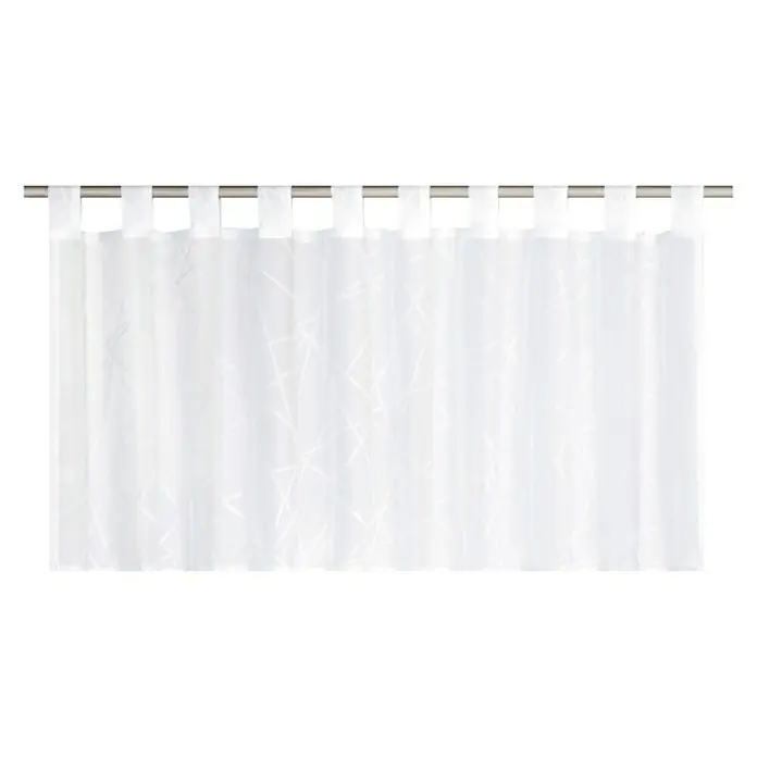 Elbersdrucke Bistrogardine Crossover - 140 x 48 cm, 100 % Polyester, Weiß - Vorderansicht