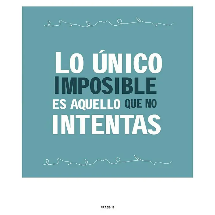 Cuadro Único - Mensaje positivo, An x Al: 40 x 60 cm