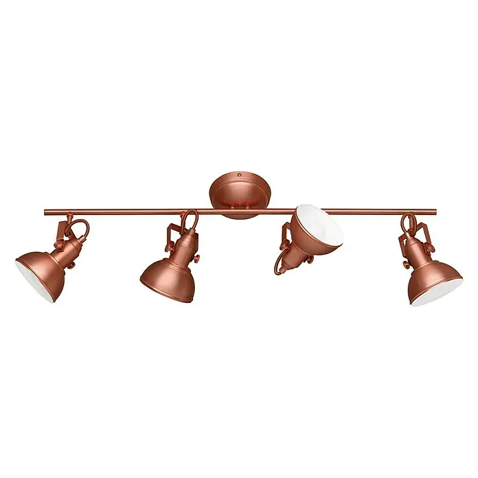 Trio Lighting Regleta Gina - 160 W, L x An x Al: 13 x 79,5 x 25,5 cm, Cobre, E14 - Vista frontal