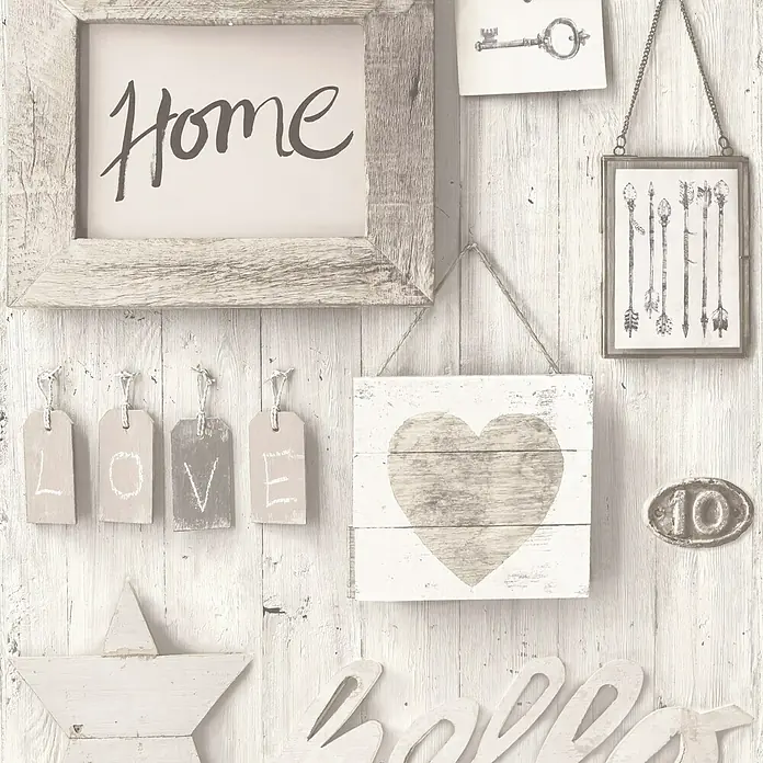 Papel pintado Home - Beige, 10,05 x 0,53 m - Vista superior