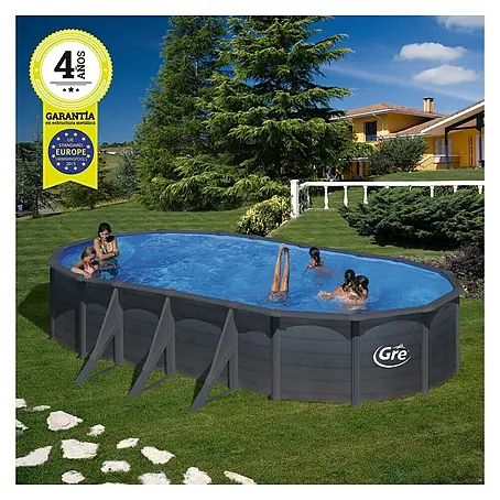 Gre  Piscina ovalada desmontable Kea