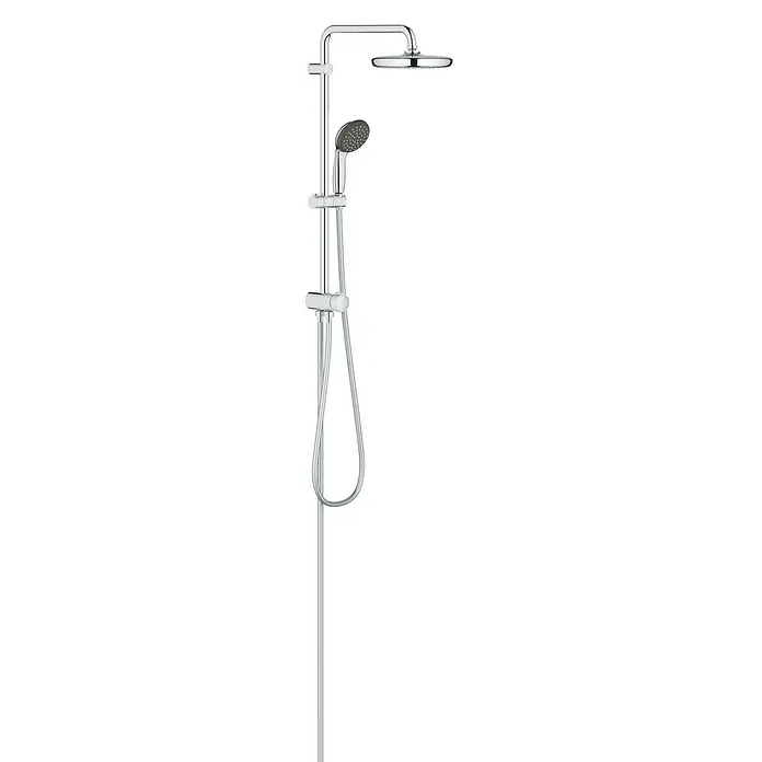 Grohe Vitalio Start Sustav tuš garniture - Razmak provrta: 62 cm, Broj vrsta mlaza: 2 Kom., Krom - Pogled sprijeda