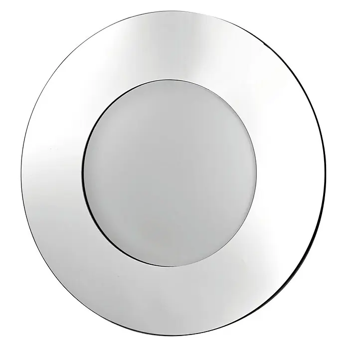 Espejo redondo Eclipse - Diámetro: 80 cm, Plateado