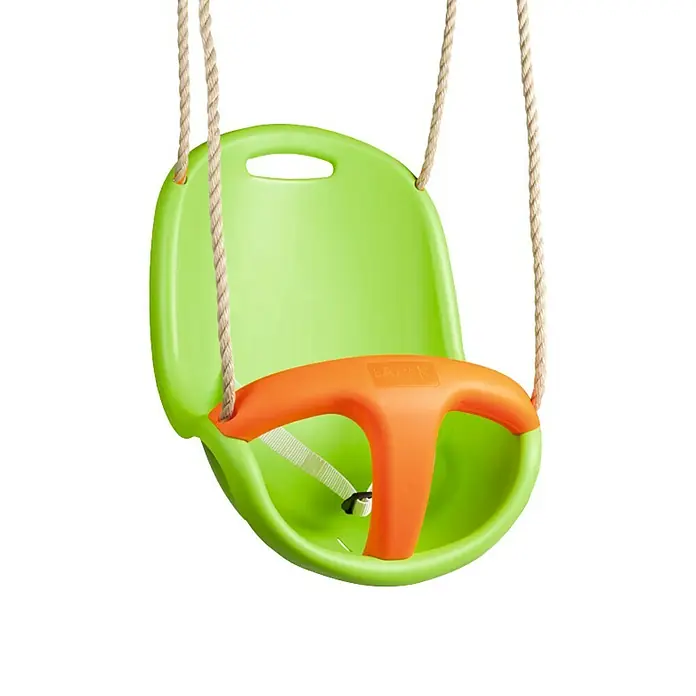 Columpio para bebés Tatou - L x An x Al: 49 x 38 x 34 cm, Verde/Naranja