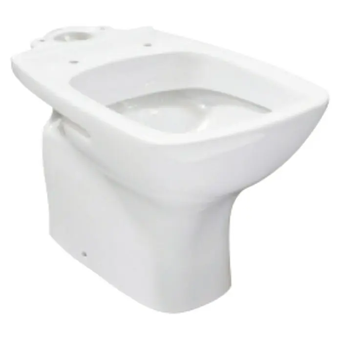 Gala Street Square Taza de WC - Salida WC: Horizontal, Blanco