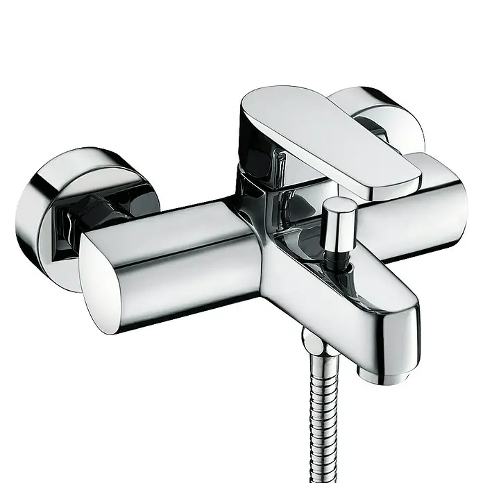Cosmobath Oshawa Grifo monomando de bañera - Cromo, Brillante