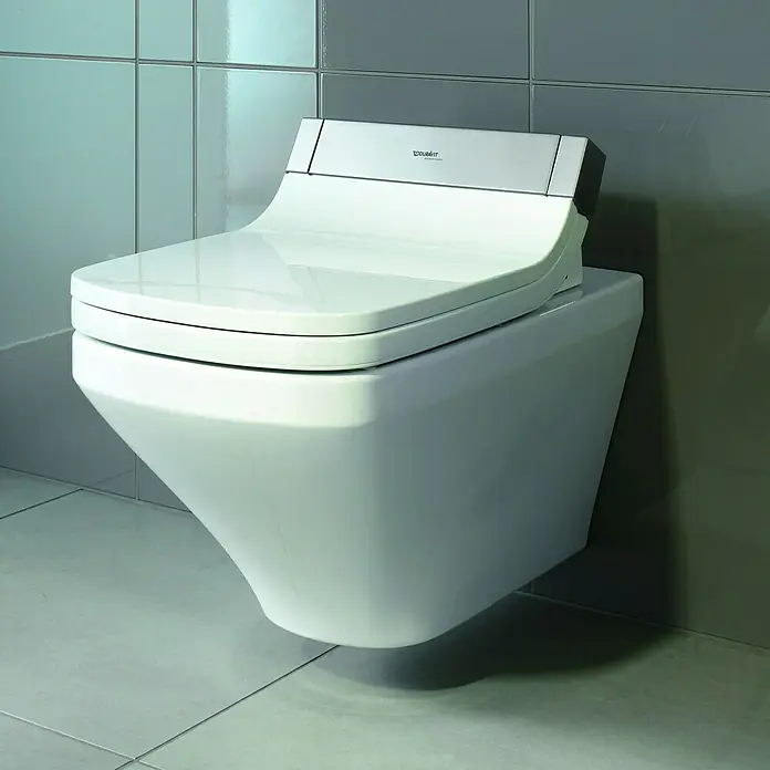 Duravit ME by Starck Wand-WC Typ 2 - Spülrandlos, Ohne Spezialglasur, Spülform: Tief, WC Abgang: Waagerecht, Weiß - Stimmungsaufnahme