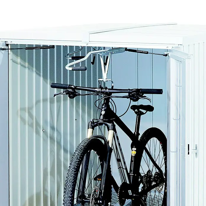 Biohort Fahrradhängeschiene Minigarage - Passend für: Biohort Minigarage - Anwendungsbeispiel