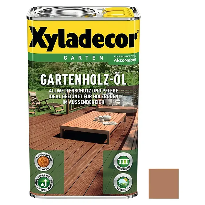 Xyladecor Universal-Hartholzöl - 2,5 l, Seidenglänzend, Rötlich