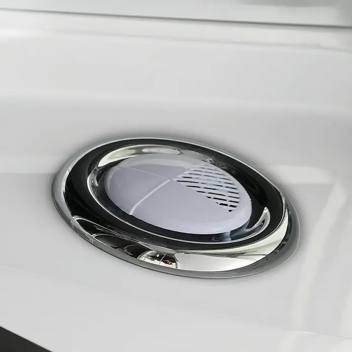 Sanotechnik Quickline Komplettdusche Trend - Rund, 90 x 90 x 210 cm, Schwarz/Silbergrau