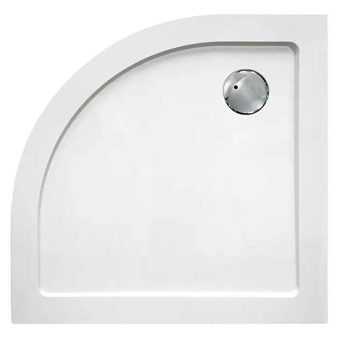 Sanotechnik Duschwanne SMC - L x B: 90 x 90 cm, Verbundwerkstoff, Weiß