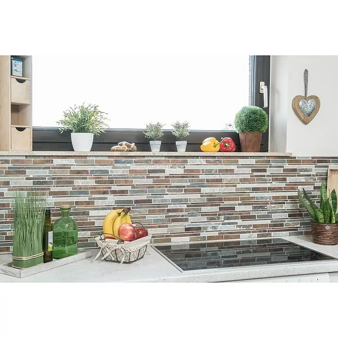 Mosaikfliese Verbund Mix XSK 565 - 30 x 31 cm, Kupfer, Matt - Stimmungsaufnahme