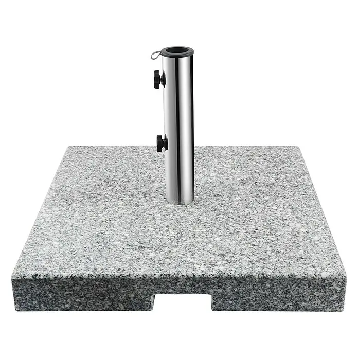Sunfun Granieten parasolvoet Korint - 60 kg, 50 x 50 cm - Vooraanzicht