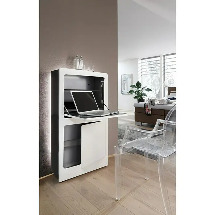 Phönix Wandschreibtisch Milano - L x B x H: 20 x 81 x 128,5 cm, Natur/Weiß - Stimmungsaufnahme