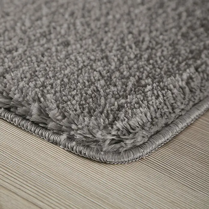 Camargue Badteppich Akela - 100% Polyester, Anthrazit, 50 x 80 cm - Rechte Seitenansicht