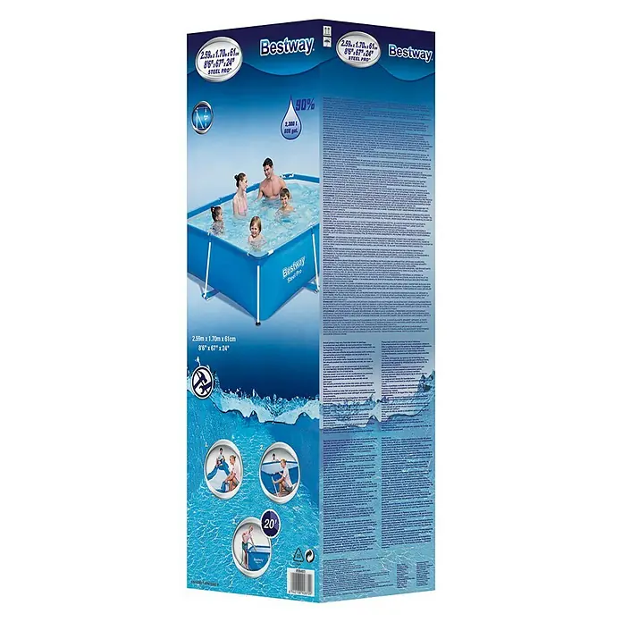 Bestway Zwembad Steel Pro - 260 x 160 x 65 cm, 2.282 l