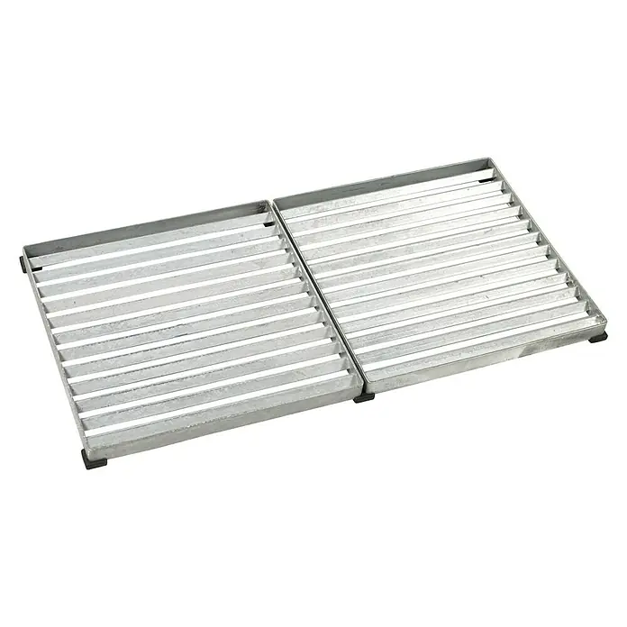Plus Fußabtreter Cubic - 40 x 80 x 3,5 cm, Silber - Ansicht von oben