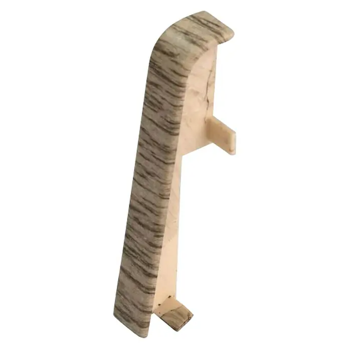 Egger Übergangskappe - Eiche Graubraun, 2 Stk., Passend für: Egger Sockelleisten 17 x 60 mm - Rechte Seitenansicht