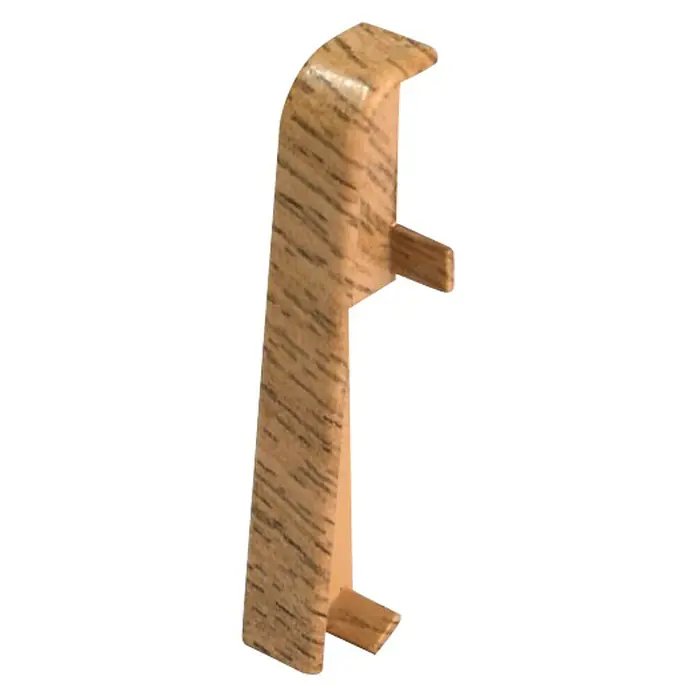 Egger Übergangskappe - Eiche Rotbraun, 2 Stk., Passend für: Egger Sockelleisten 17 x 60 mm - Rechte Seitenansicht