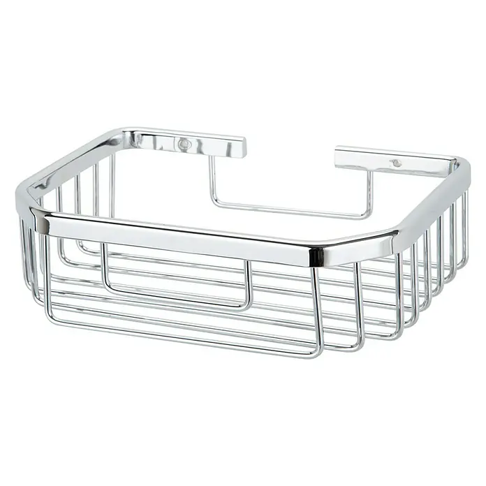 Camargue Cesta de baño Tiana - 15,5 x 20,8 x 6 cm, Cromo, Brillante - Vista frontal