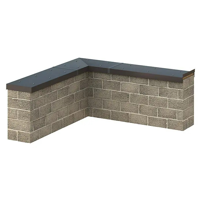 Sarei Eckverbinder - Breite: 200 mm, Anthrazit, Aluminium, Winkel: 90 ° - Anwendungsbeispiel
