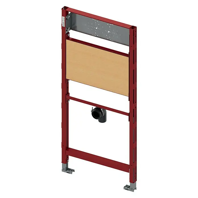 Tece Profil Waschtisch-Vorwandelement - 9 x 50 x 112 cm, Geeignet für: Ausgussbecken, Pulverbeschichtet - Rechte Seitenansicht