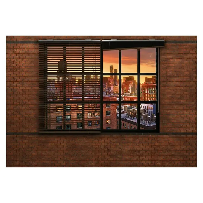 Komar Foto tapeta Brooklyn Brick - 8 -dij., Š x V: 368 x 254 cm, Papir - Pogled sprijeda