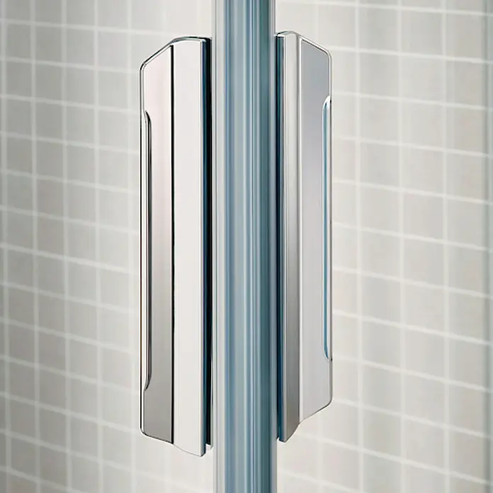Roca Mampara de ducha frontal Naray L2 - An x Al: 77 x 195 cm, 6 mm, Cromo