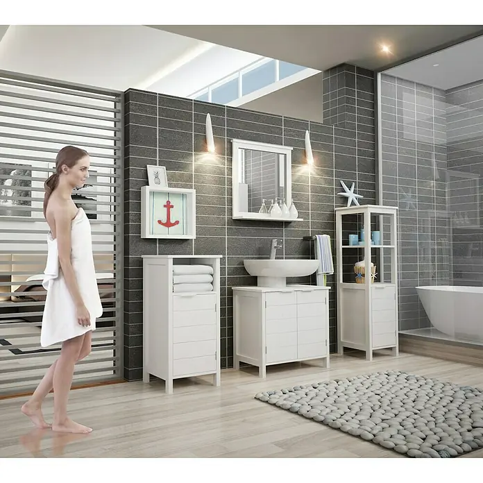 Phönix City Regal - L x B x H: 30 x 35 x 80 cm, Weiß - Stimmungsaufnahme