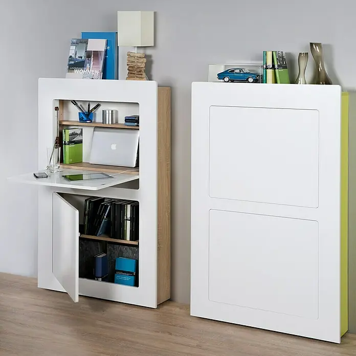 Phönix Wandschreibtisch Milano - L x B x H: 20 x 81 x 128,5 cm, Grün/Weiß - Stimmungsaufnahme