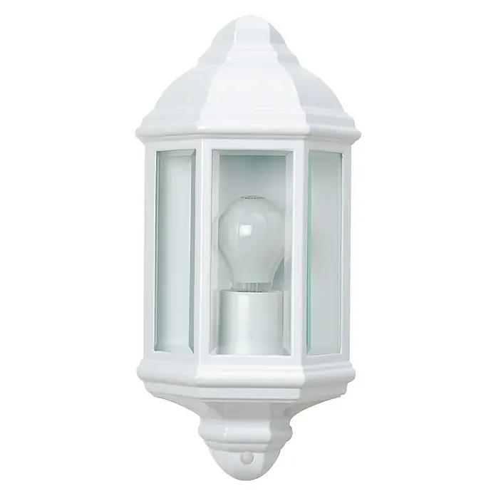Aplique exterior Hamar - 60 W, 17,2 x 10 x 36,5 cm, Blanco, IP33