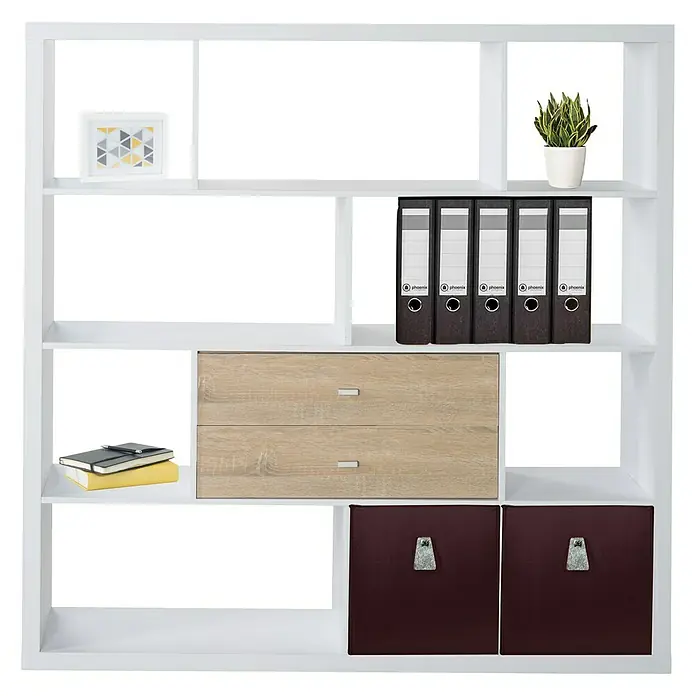Phönix Fortuna Raumteiler - L x B x H: 35 x 150 x 150,1 cm, Weiß - Vorderansicht