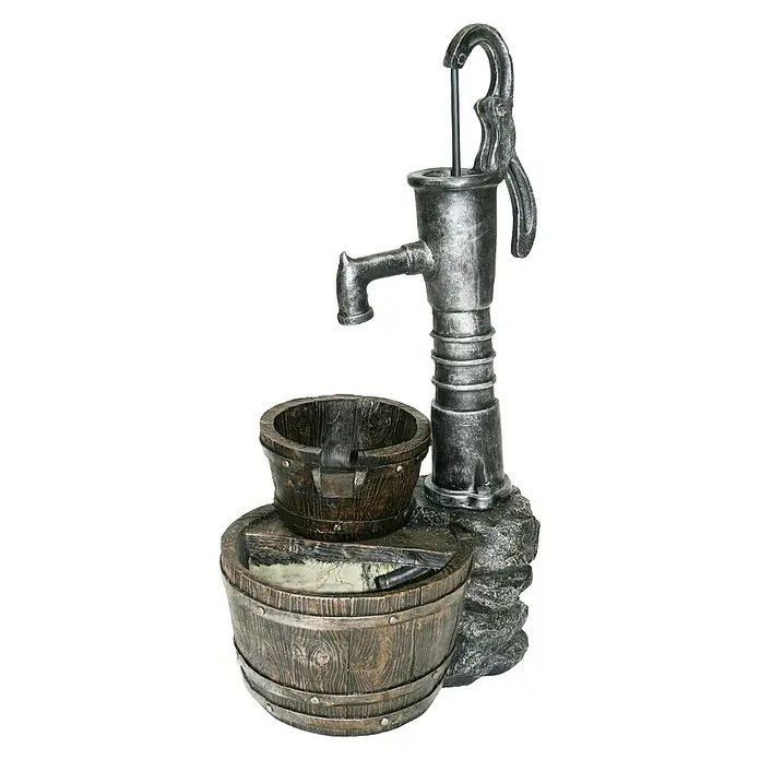 Ubbink AcquaArte Standbrunnen Las Vegas - 42 x 36,5 x 80,5 cm - Rechte Seitenansicht