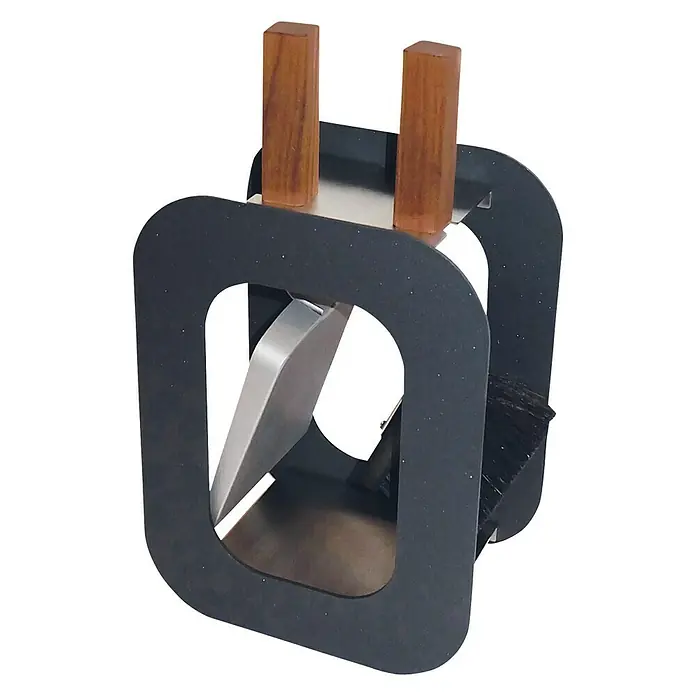 Lienbacher Kamingarnitur Cube - 2 -tlg., Anthrazit, Höhe: 40,5 cm