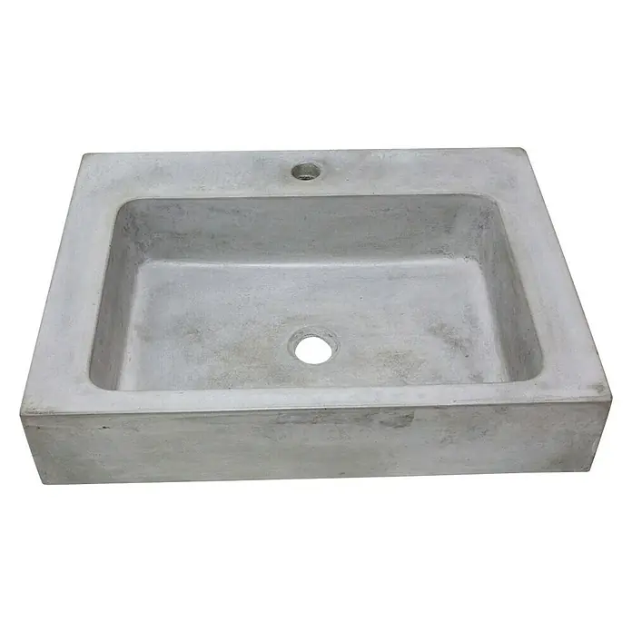 Lavabo de sobremesa Zement - 60,5 x 45,5 cm, Medio, Cemento