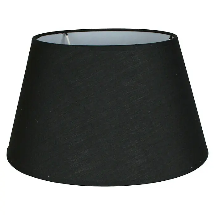 Home Sweet Home Lampenschirm Largo - Ø x H: 30 x 17 cm, Night Black, Stoff, Rund
