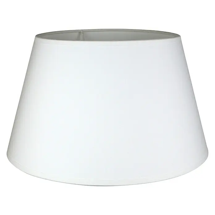 Home Sweet Home Lampenschirm Largo - Ø x H: 30 x 17 cm, Pure White, Stoff, Rund