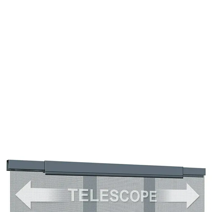 Schellenberg Insektenschutz-Teleskopvorhang - B x H: 70 x 220 cm, Anthrazit, Glasfaserverstärkter Kunststoff (GfK)