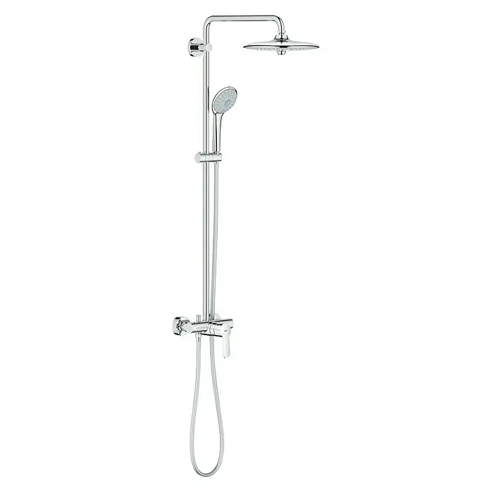 Grohe Duschsystem Euphoria 260 - Lochabstand: 101,1 cm, Anzahl Strahlarten: 2 Stk., Chrom - Vorderansicht