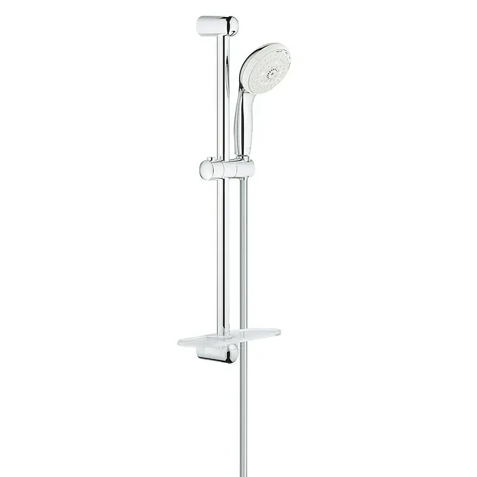 Grohe Tuš garnitura Tempesta 100 - Razmak provrta: 62 cm, Krom - Pogled sprijeda