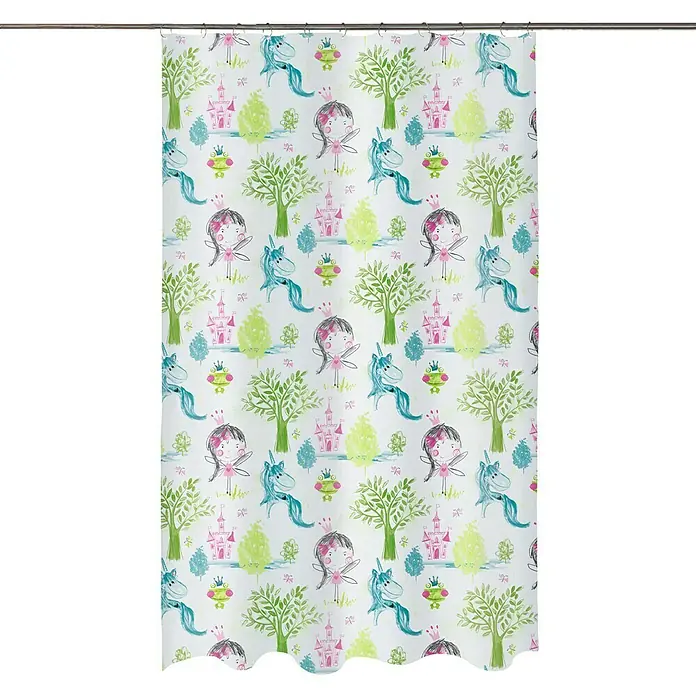 Spirella Cortina de baño textil Princess - An x Al: 180 x 200 cm, Multicolor