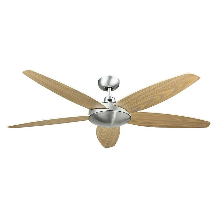 PR Klima Ventilador de techo Buche - Diámetro: 132 cm, Haya, 55 W, AC - Vista frontal